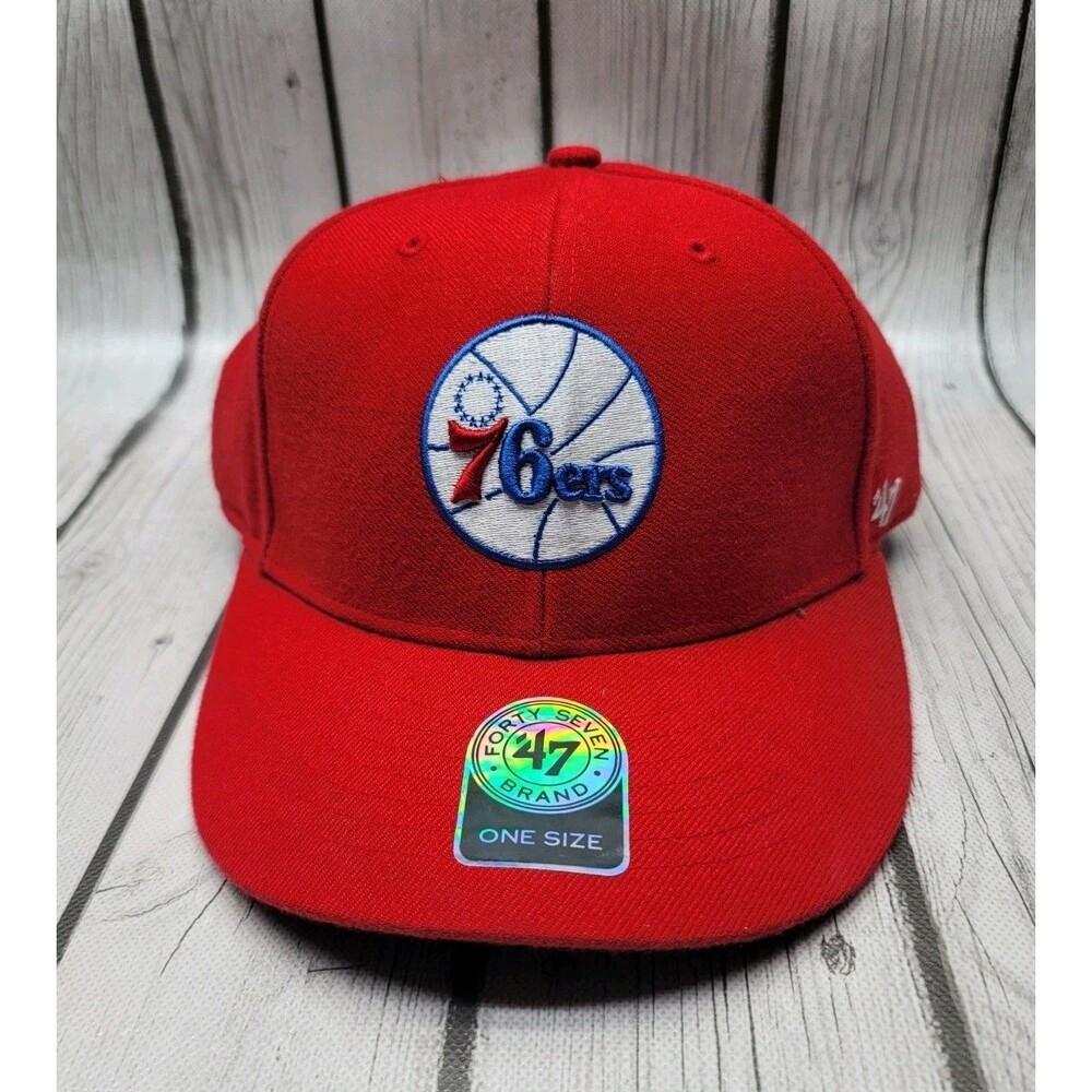 Philadelphia 76ers Hat Cap Red NBA Basketball 47 Brand OSFA Wool New
